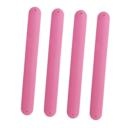 LRXIYODE 4 Stück Bunte Silikon Slap Armbänder Für Kinder Selbstgemacht Party Zubehör Verstellbar Und Leicht Für Kinder Und Freunde Für Geburtstagsfeiern Und Festivals von LRXIYODE