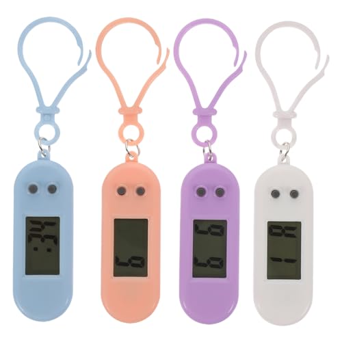 LRXIYODE 4 Stück Elektronische Schlüsselanhänger Taschenuhren Gemischt Leicht Ablesbar Langlebig Praktische Anhänger für Schüler zum Befestigen an Rucksack oder Gürtel LRXIYODE 4 Stück Elektronische Schlüsselanhänger Taschenuhren Gemischt Leicht Ablesbar Langlebig Praktische Anhänger für Schüler zum Befestigen an Rucksack oder Gürtel von LRXIYODE