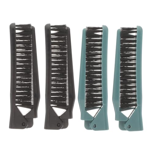 LRXIYODE 4 Stück Faltbare Haarkämme Kompakt Reisegröße Taschenkamm für Damen und Herren Bequem zu Greifen für Vielseitige Frisuren Unterwegs von LRXIYODE