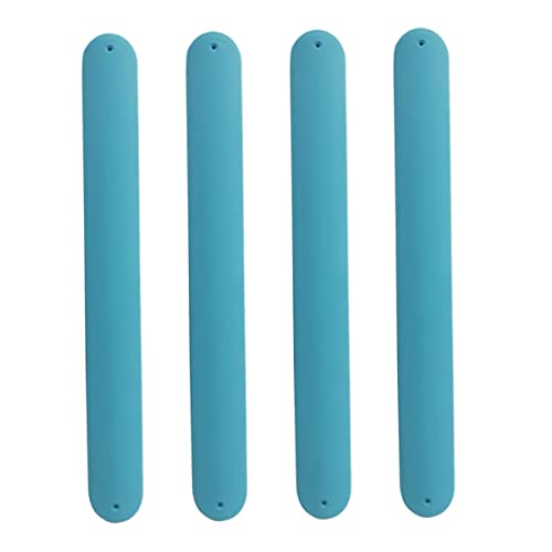 LRXIYODE 4 Stück Farbige Diy Silikon Slap Armbänder Verstellbar Party Snap Armbänder Handgelenksbänder Geschenkideen für Schule Halloween Geburtstag von LRXIYODE