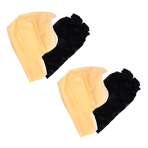 LRXIYODE 4 Stück Latex Glatzkopf Kappen für Cosplay Kostümpartys und Maskeraden Elastische Atmungsaktive Kopfbedeckung für Erwachsene für Mönche Nonnen und Kreative Looks von LRXIYODE