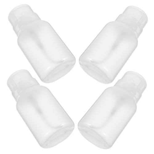 LRXIYODE 4 Stück Nachfüllbare Pumpflaschen Transparent Kompakt Flüssigkeitspender für Nagellackentferner Make Up Entferner Auslaufsicher Badezimmer Küche LRXIYODE 4 Stück Nachfüllbare Pumpflaschen Transparent Kompakt Flüssigkeitspender für Nagellackentferner Make Up Entferner Auslaufsicher Badezimmer Küche von LRXIYODE
