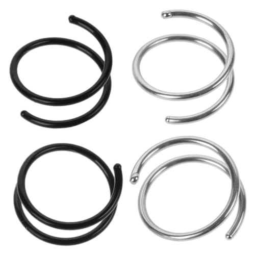 LRXIYODE 4 Stück Nasenringe Spirale Nasenhoops für Damen Hautfreundliche Robuste und Sichere Piercings für LRXIYODE 4 Stück Nasenringe Spirale Nasenhoops für Damen Hautfreundliche Robuste und Sichere Piercings für von LRXIYODE