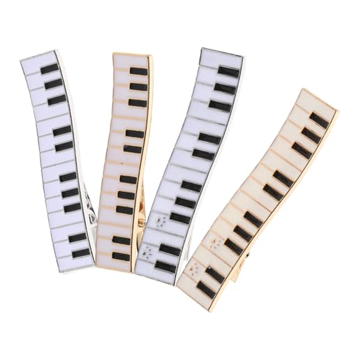 LRXIYODE 4 Stück Stilvolle Haarschmuck für Frauen Robuste Haarklammern im Klavierdesign für Vielseitige Frisuren und Eleganten Look von LRXIYODE