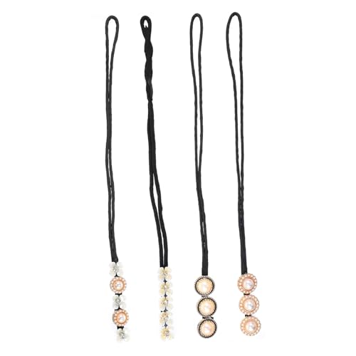 LRXIYODE 4 Stück Teiliges Haardutt mit Perlen und Blumen Langlebiges DIY Haarmodellierwerkzeug Flexibler Haarknotenhalter Modisches Stylingzubehör für Damen und Mädchen von LRXIYODE