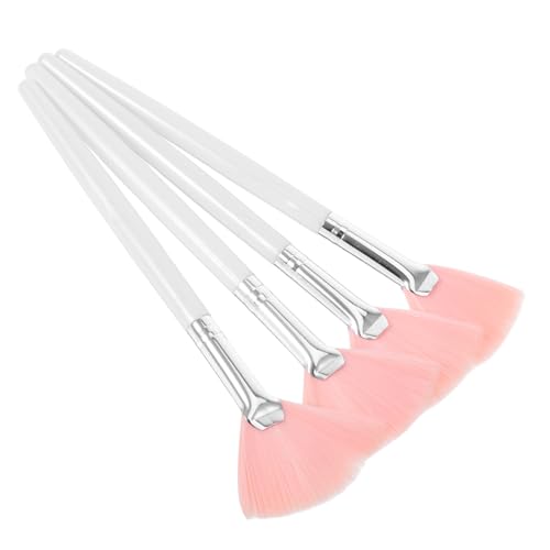 LRXIYODE 4 Stück Teiliges Make Up Pinsel Fächerpinsel für Gesicht Konturierung Highlighting Blush Puder Weiche Synthetische Borsten für Frauen und Professionelle Make Up Anwendung von LRXIYODE