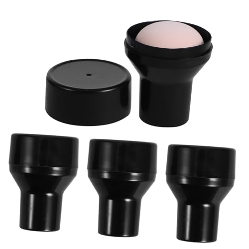 LRXIYODE 4 Stück Teiliges Make Up Puder Quaste Pilzform Waschbare und Wiederverwendbare Gesichtspuder Schwämme Weiche Makeup Puff Schwämme für Gleichmäßiges Auftragen Tragbar für Damen und von LRXIYODE