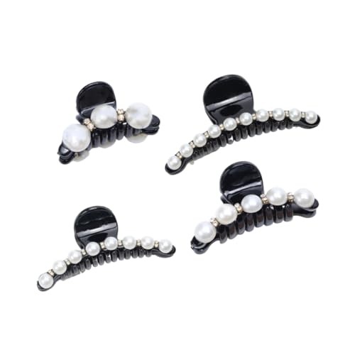 LRXIYODE 4 Stück Teiliges Perlen Haarkralle mit Festem Griff S xl für Dickes und Zartes Haar Frauen Mädchen Haarspangen Zubehör von LRXIYODE
