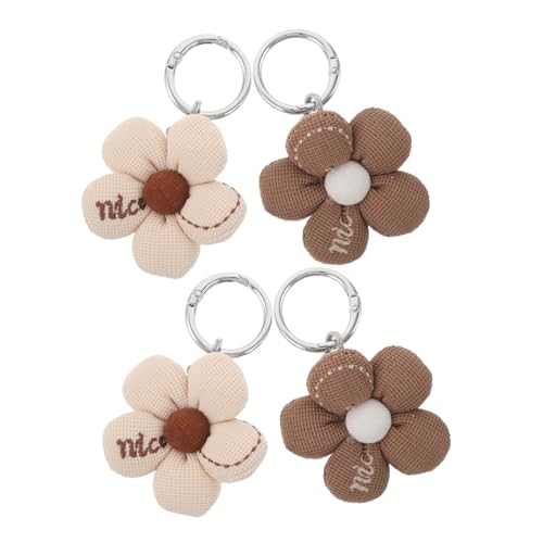 LRXIYODE 4 Stück Teiliges Reise Hutclip mit Fünfblättrigem Blumen Design Winddicht Tragbar Stabile Legierungshaken Vielseitiger Huthalter für Taschen Gepäck Outdoor Sommeraccessoires für von LRXIYODE