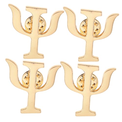 LRXIYODE 4 Stück Teiliges Retro Herz Broschen aus Legierung Stilvolle Buchstaben Symbol anstecker für Anzüge Taschen Kleidung Cartoon Pin Modische Accessoires für Alltag und Party von LRXIYODE