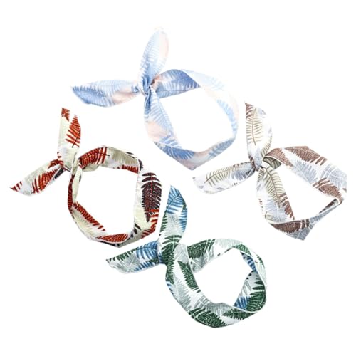LRXIYODE 4 Stück Stirnband Set Mit Hasenohren Haarreif Haarschmuck Damen Fitness Haarband Für Yoga Make-up Leicht Und Atmungsaktiv Passt Kopfgrößen Schützt Haar Sauber Gesicht von LRXIYODE