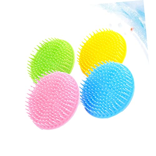 LRXIYODE 4 Stück Teiliges Shampoo Massagebürsten aus Langlebigem PP und Silikon Weich Flexible Kopfhautreinigungs und Haarwurzelschutz Bürsten für Männer und Frauen für Zuhause und von LRXIYODE