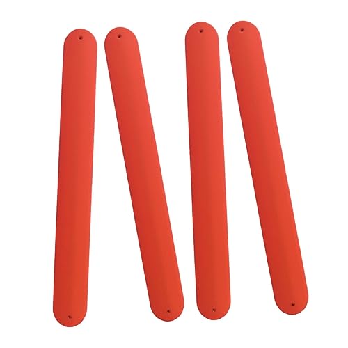 LRXIYODE 4 Stück Silikon Schlagarmbänder Für Kinder Selbstgemacht Party Zubehör Bunte Slap Armbänder Einheitsgröße Sicher Und Langlebig Für Geburtstagsfeiern Und Karneval von LRXIYODE