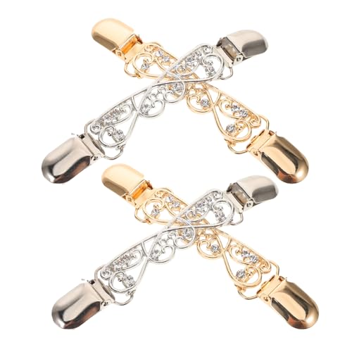 LRXIYODE 4stücke Pullover-clips Aus Strickjacken-clip Vintage-schal-clips Schalschnalle Hemdkragen-clip Pullover-clips Für Damenbekleidung Schal-clips Stilvolle Pullover-schal-clips von LRXIYODE