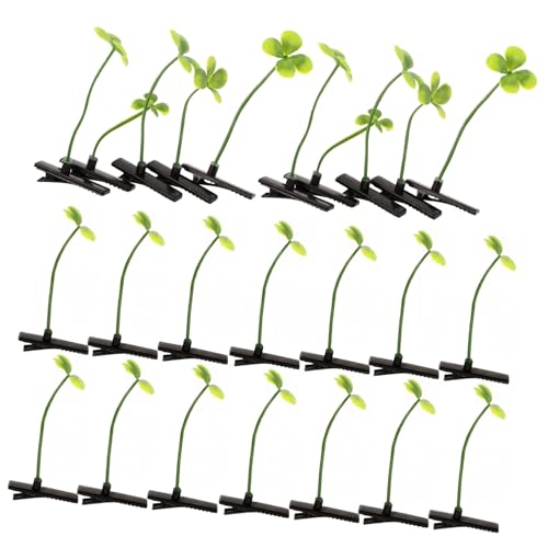 LRXIYODE 40 Stück Pflanzen Haarspangen Süße Haarnadeln für Robuste Haarschmuck für Mädchen Niedliche Sprout Clips für Verschiedene Anlässe Geschenkidee für Geburtstage und Cosplay von LRXIYODE