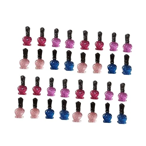 LRXIYODE 40 Stück Teiliges Nail Polish Phone Shell Dekor Bunte Mini Nagellack Schmuck Accessoires für DIY Resin Handyhüllen Kreative Telefonhüllenverzierung für Damen und Mädchen von LRXIYODE