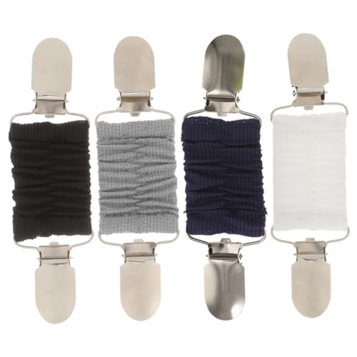 LRXIYODE 4Stücke Schal Clips für Damen Elastische Pullover Klemmen und Kleid Clips Rutschfeste Hemdklammern für Pullover Kleider Anzüge und Schals von LRXIYODE