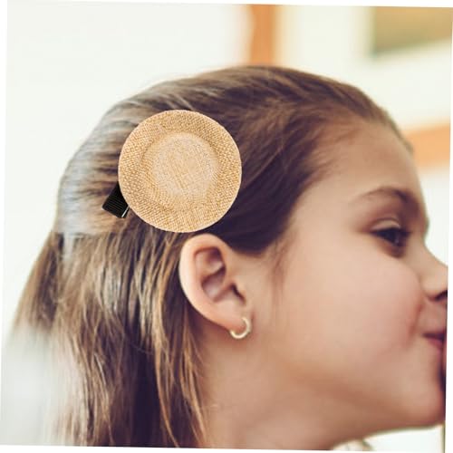 LRXIYODE 5 Stck Teiliges Mini Strohhut Haarspangen für Mädchen Leichte Metall Stoffmaterialien Dekorativ und Langlebig Geeignet für Partys Geburtstage Hochzeiten und Alltagslook von LRXIYODE