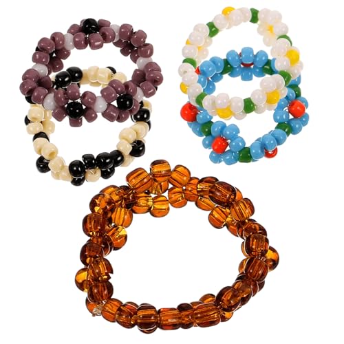LRXIYODE 5 Stück Bunte Perlenblumenringe Elastisch Verstellbar Damen Schmuck Modisch Süß Zufällige Farbe Zufällige Farbe LRXIYODE 5 Stück Bunte Perlenblumenringe Elastisch Verstellbar Damen Schmuck Modisch Süß Zufällige Farbe Zufällige Farbe von LRXIYODE