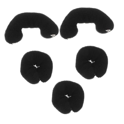 LRXIYODE 5 Stück Donut Hair Bun Maker Teiliges aus Weichem Schaumstoff Vielseitiges Haar Accessoire für Runde Dutts Schnell Stylbar Schonend für Haare Geeignet für Frauen und Mädchen von LRXIYODE