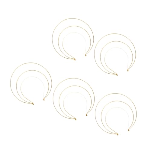 LRXIYODE 5 Stück Teiliges Damen Haarreif aus Robustem Dreilagige Göttinnen Krone Bequeme Künstlerisches Design Brautschmuck Accessoire für Hochzeit Party und Cosplay von LRXIYODE