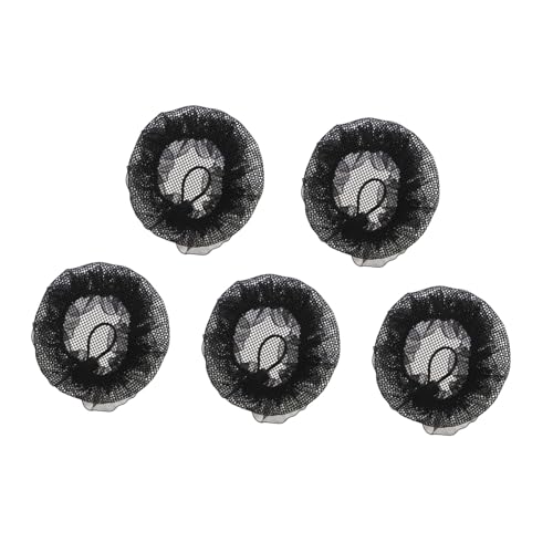 LRXIYODE 5 Stück Teiliges Elastisches Haarnetz für Damen Unsichtbares Mesh Duttnetz mit Spitzenrand Verstellbares Ballett Haarzubehör für Duttfrisuren für Tanz und Alltag von LRXIYODE
