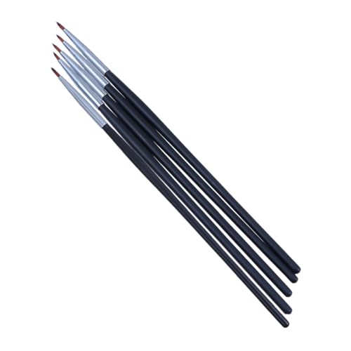 LRXIYODE 5 Stück Teiliges Eyeliner Pinsel Lippenpinsel Schminkwerkzeug Kompakt Tragbar Reise Alltag Professionelle Anwendung für Frauen Mädchen von LRXIYODE
