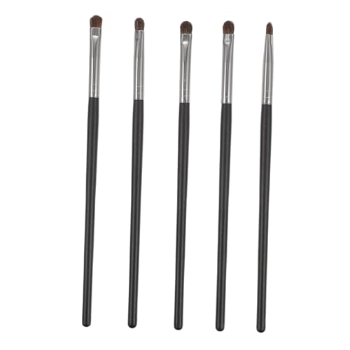 LRXIYODE 5 Stück Teiliges Lidschatten Lippen make up pinselset Praktische Dual use pinsel mit Weichem Pferdehaar Leicht und Robust für Hauttypen und Unterwegs von LRXIYODE