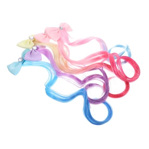 LRXIYODE 5 Stück Teiliges Mädchen Haar Extensions Bunte Haarschleifen Clips Farbenfrohe Haaraccessoires für Locken Haarschmuck für Kostüm und Alltag LRXIYODE 5 Stück Teiliges Mädchen Haar Extensions Bunte Haarschleifen Clips Farbenfrohe Haaraccessoires für Locken Haarschmuck für Kostüm und Alltag von LRXIYODE