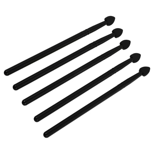 LRXIYODE 5 Stück Teiliges Silikon Lidschatten Make Up Pinsel Multifunktional Hautfreundlich für Hauttypen Geeignet Leicht zu Reinigen für Präzises Augen Make Up von LRXIYODE