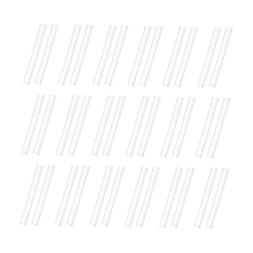 LRXIYODE 50 Paare Ohrstecker Schutzhüllen aus Weichem Silikon Transparente Hypoallergene Ohrstecker Schutzkappen Installieren Langlebig für Damen und Mädchen von LRXIYODE