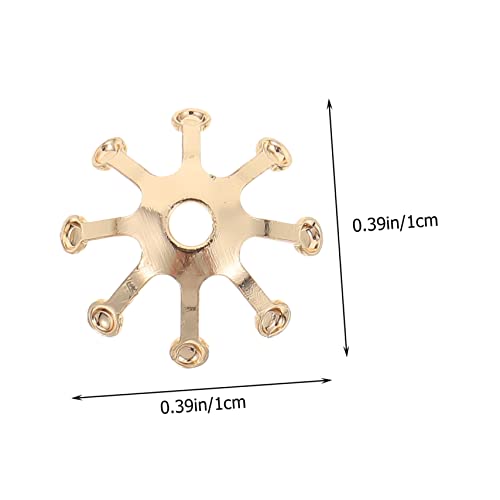 LRXIYODE 50 Stück DIY Haarschmuck Blütenknospen Haarnadeln aus Kupfer Goldfarbene Schmuck Bastelmaterialien für Hochzeit und Haardeko Langlebig und Kompakt zum Selbermachen von LRXIYODE