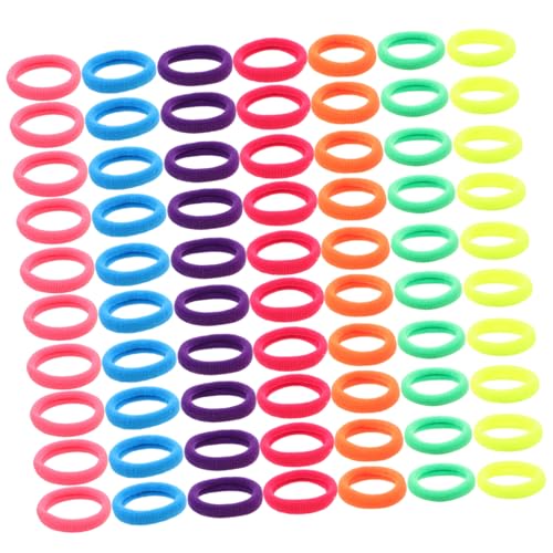 LRXIYODE 500 Stück Haargummis Bunte Nahtlose Elastische Haargummis Schonend Stretchy Haarbänder Für Mädchen Ponytail Holder Weich Stabil Für Schule Alltag von LRXIYODE
