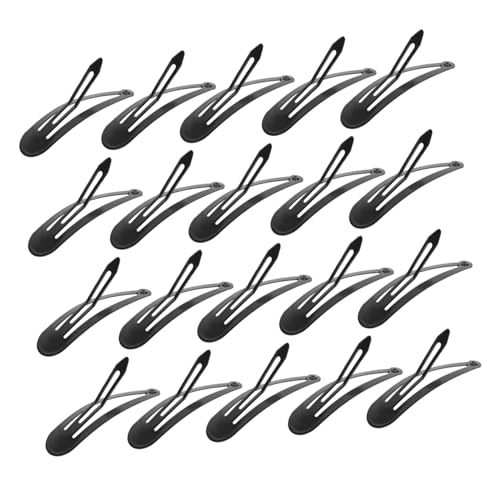 LRXIYODE 50er Packung Metall Haarspangen Schwarz Robuste Snap Clips für Frauen Mädchen und Vielseitiges Haar accessoire zum Styling und Basteln Langlebig und Einfach zu Tragen von LRXIYODE