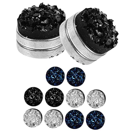 LRXIYODE 6 Paare Magnetische Ohrclips Ohrklemmen in Silber Schwarz Blau Stylische Ohrclip Schmuck Unisex Asymmetrische Ear Clip Ornamente für Alltag Party Hochzeit LRXIYODE 6 Paare Magnetische Ohrclips Ohrklemmen in Silber Schwarz Blau Stylische Ohrclip Schmuck Unisex Asymmetrische Ear Clip Ornamente für Alltag Party Hochzeit von LRXIYODE