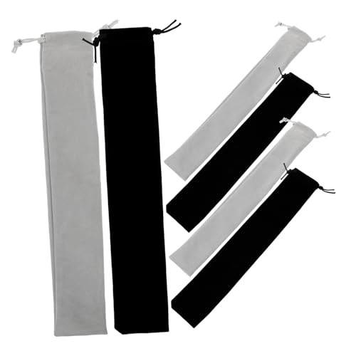 LRXIYODE 6 Stück Flötentasche Teiliges Weiche Strapazierfähige Aufbewahrungstasche mit Kordelzug Leichter Tragbarer Sopranblockflöten Organizer Geeignet für Klarinette und Vertikale Flöte von LRXIYODE