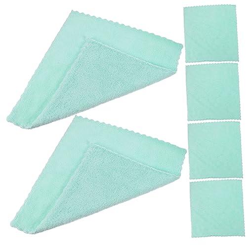LRXIYODE 6 Stück Gesichtswaschtücher aus Korallenfleece Handtücher für Empfindliche Haut Ultra Saugfähig Tragbar für Gesichtsreinigung von LRXIYODE