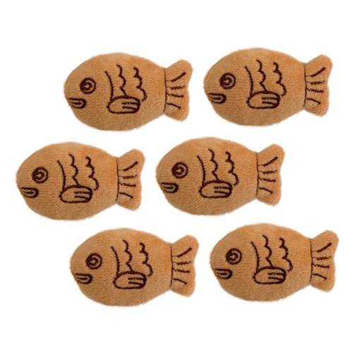 LRXIYODE 6 Stück Kuschelige Fisch Broschen Set Teiliges Niedliches Cartoon Design als Kleidung Zubehör für Taschen Hüte Schals für und Besondere Anlässe von LRXIYODE