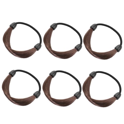 LRXIYODE 6 Stück Teiliges Elastische Haargummis für Damen und Mädchen Langlebige Ponytail Holder mit Schlichtem Design Vielseitiger Haarschmuck für Hochzeit Geburtstag und Alltag von LRXIYODE