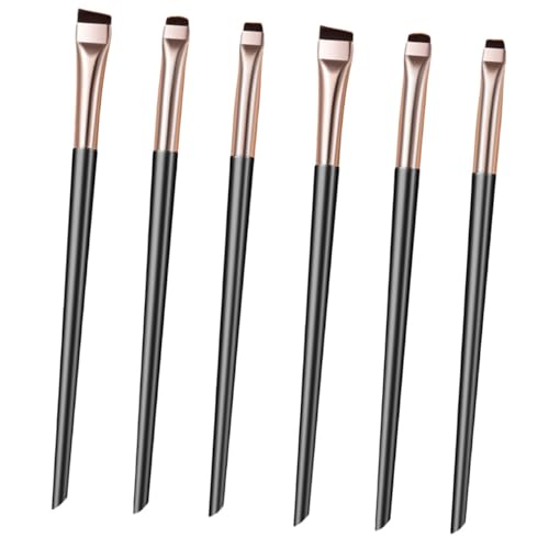LRXIYODE 6 Stück Teiliges Eyeliner pinsel set Präzise Langlebig Komfortabler Griff Vielseitig für Frauen Kompaktes Design zum Schminken Unterwegs für Professionelle Looks von LRXIYODE