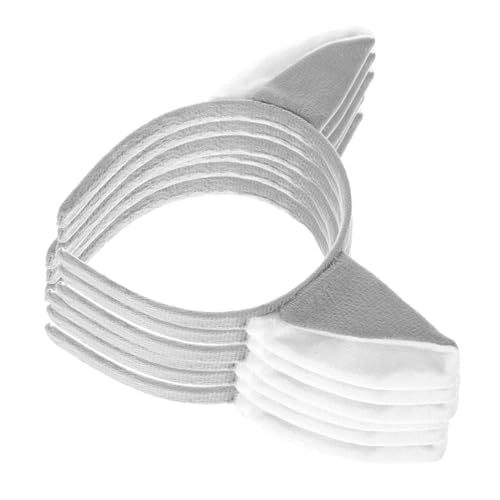 LRXIYODE 6 Stück Teiliges Flauschiges Tier Stirnband mit Wolfsohren Leichtes Bequemes Haarreifen Partyzubehör für Geeignet für Karneval Halloween Kostüm und Themenpartys von LRXIYODE