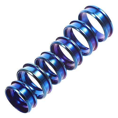 LRXIYODE 6 Stück Teiliges Grooved Finger Ringe Blank DIY Ringe für Designs Verschiedene für Kreativen Schmuck Rostfrei und Langlebig von LRXIYODE