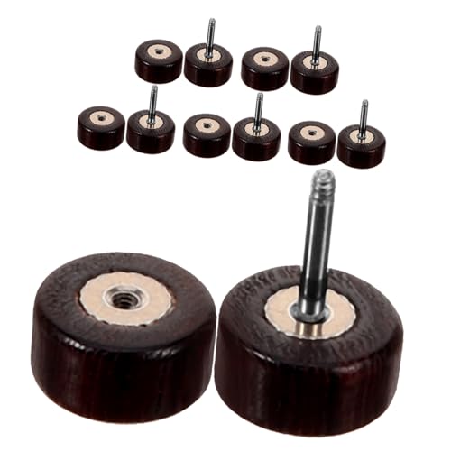 LRXIYODE 6 Stück Teiliges Holz Ohrringe für Herren Braune Dumbbell Ohrstecker Kleine Ohrstecker Minimalistisches Design Modisch für Alltag und Besondere Anlässe von LRXIYODE
