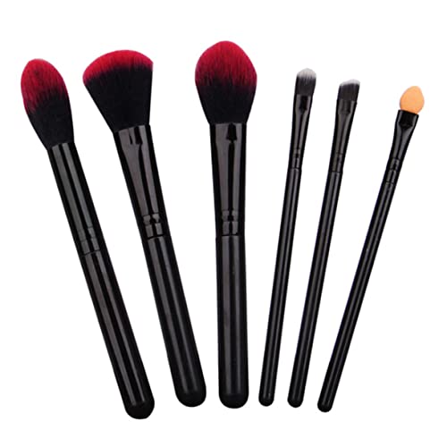 LRXIYODE 6 Stück Teiliges Make up Pinsel für Frauen Langstielige Kosmetikpinsel mit Weichen Dichten Borsten Vielseitig für Lidschatten und Augenbrauen für Anfänger und Profi Make up von LRXIYODE