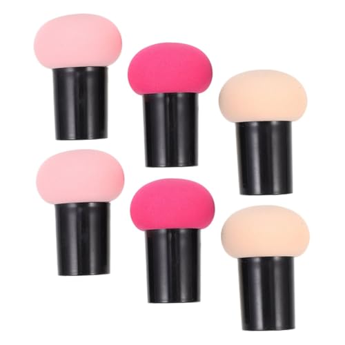 LRXIYODE 6 Stück Teiliges Make up schwamm set Weiche Kosmetische Puderquaste für Trockene und Feuchte Anwendung Hautfreundlich Vielseitig für Foundation Concealer und Lidschatten von LRXIYODE
