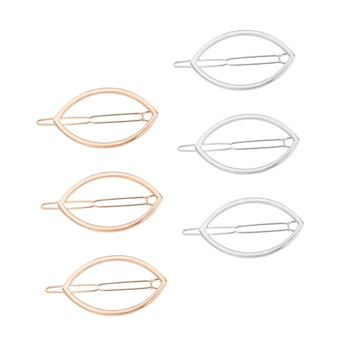 LRXIYODE 6 Stück Teiliges Metall Haarklammern Geometrisch Leichte Legierte Haarspangen in Gold und Silber für Damen Langlebig Modisch und Vielseitig Einsetzbar als Haarschmuck von LRXIYODE