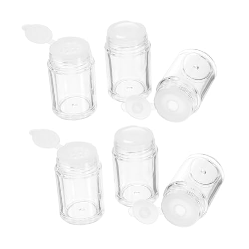 LRXIYODE 6 Stück Teiliges Nachfüllbare Loose Powder Flaschen mit Sieb und Deckel Mini Kosmetikbehälter für Glitzer Lidschatten und Puder für Reisen und DIY Make Up von LRXIYODE
