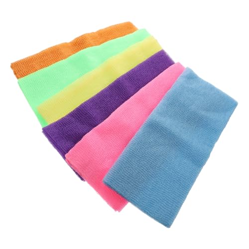 LRXIYODE 6 Stück Teiliges Peeling Badetuch aus Nylon Langes Rücken Peeling Handtuch für Sanfte Körperreinigung Massage und Hautaktivierung Schnell Trocknend Geeignet für Entspannende von LRXIYODE