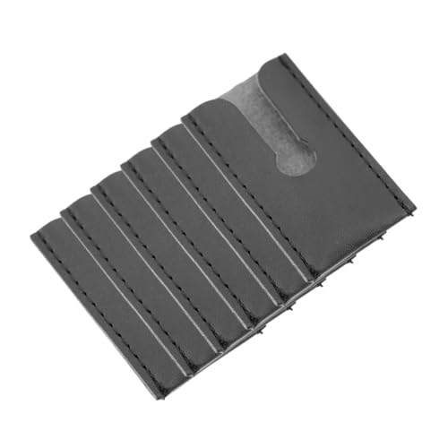 LRXIYODE 6 Stück Teiliges Rasierklingen Schutzhüllen aus PU Leder Reiseetui für Manuelle Rasierer mit Geschlossenem Kopf Schmetterlings und Doppelklingen Leichte Kratzfeste Herren von LRXIYODE