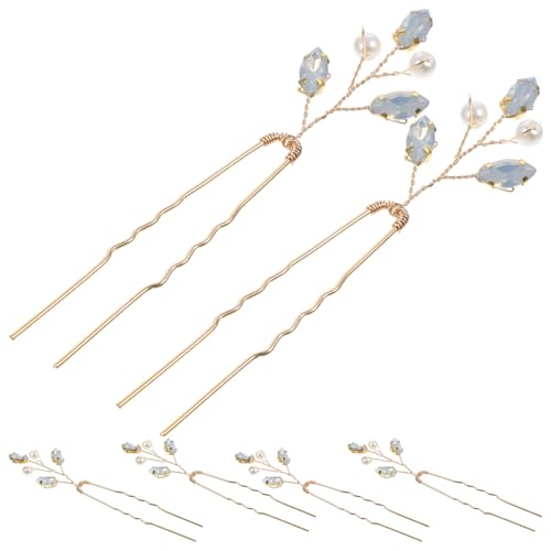 LRXIYODE 6 Stück Teiliges Set Braut Haarnadeln mit Strass Haarspangen für Hochzeiten Haaraccessoires für Damen und Mädchen Elegant und Leicht für Event von LRXIYODE